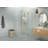 Halo 39 in. x 45 in. x 78 in. 90-degree Fully Frameless Glass Hinged Shower Enclosure-91034782
