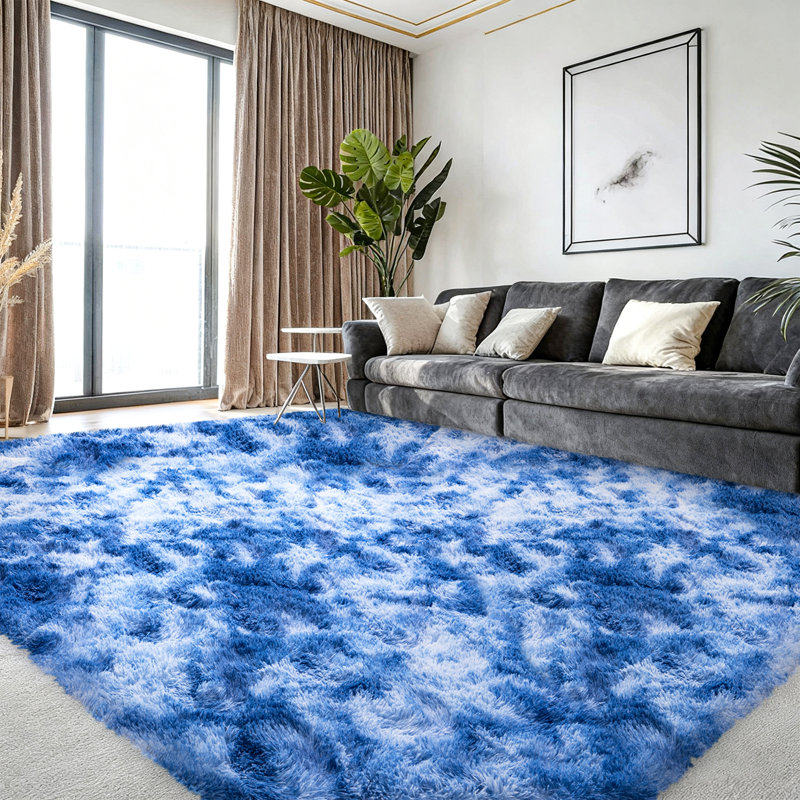Silk-Cloud Series - Sleek Premium Velvet Area Rug, Ultra-Smooth Touch Silky Microfiber, Non-Slip & Shed-Free Minimalist Shag Rug for Bedroom