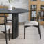 Oval Wood Dining Table with 2 Legs-1611329678-1611329672
