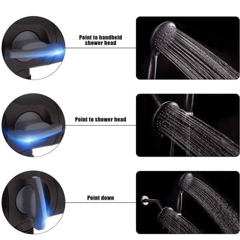 Shower System With Tub Spout, Oil Rubbed Bronze