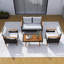 Ensemble de canapé d'extérieur en rotin PE 4 pièces Garden Furniture-1191146605