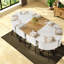 Ensemble de table de salle à manger 9 pièces Elegant