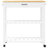 vidaXL Kitchen Trolley MONZA 33.1"x15.7"x34.8" Solid Wood Pine-752268434-781294833-781294832