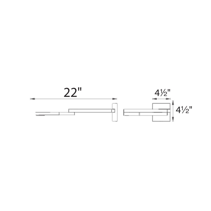 Flip 1 - Light LED Swing Arm, Bronze