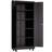 Heavy Duty Rolling Garage Storage Cabinet with Lockable Wheels, 4 Adjustable Shelves, and 3-Point Security Lock for Secure Tool Organization.