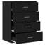 Sideboard With Drawer 60 X 39 X 80 Cm Engineered Wood-196373097