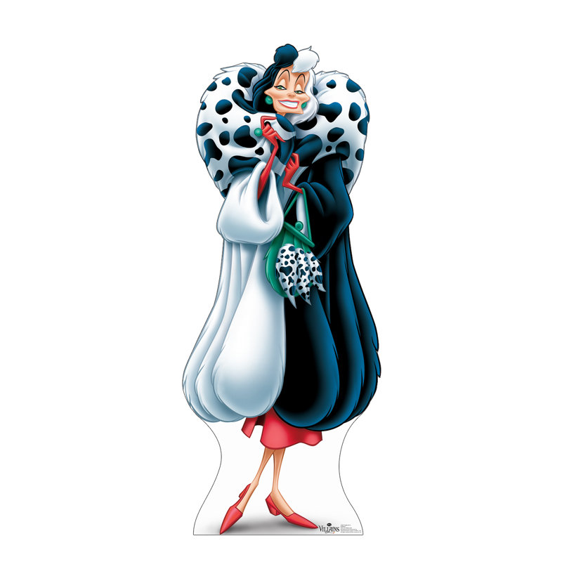 70'' Cruella De Vil Disney Villains Cardboard Standup