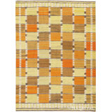 Scandinavian One-of-a-Kind Rectangle 4'8" X 6'8" Flatweave Area Rug