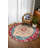 Gulustan Blue Oriental Machine Printed Cotton Polyester Area Rug-1803804827