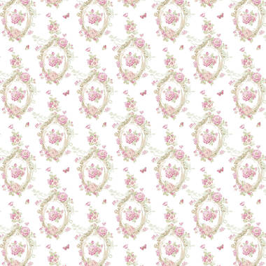 Drinnon 32.7' L x 20.5 W Classic Floral Wallpaper Roll August Grove