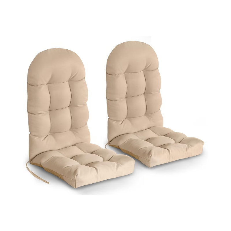 Coussin Adirondack antidérapant avec attaches, Beige