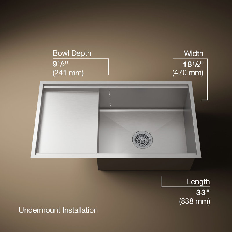 Stages™ Under-Mount Single-Bowl Kitchen Sink