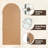 Apolinaras 71" H 31" W Arch Window Pane Wood Full Length Mirror-57665839-38214879