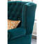 Chaise luxueuse en tissu doux avec pieds dorés-108625572