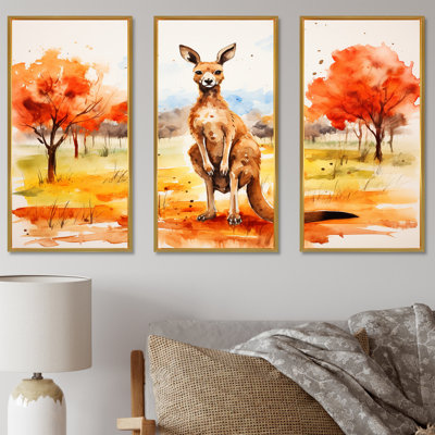 «Kangaroo Outback - Kangaroo Animal», art mural