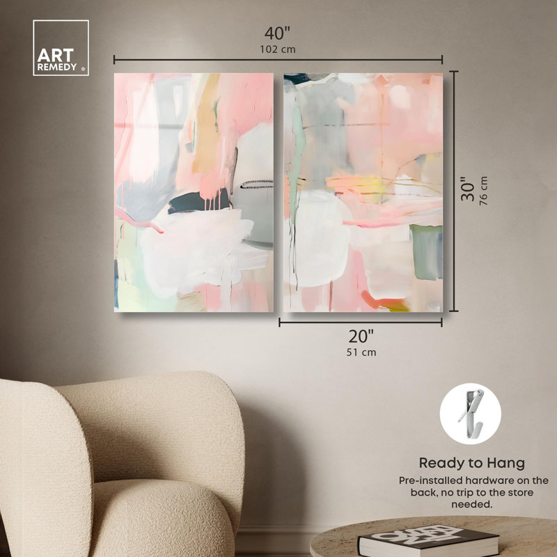Oasis Minimalist Room Art , H 30 po x l 40 po