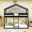 Lit superposé simple en bois avec tente Deller-1105698476