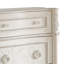 Commode large Dorie, 6 tiroirs, garniture ovale moulée, bois