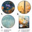 Astrologie équilibrée jaune et bleue, Balance I - Astronomie, art mural-328561405-328561399