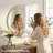 Beveled Frameless Round Bathroom Vanity Wall Mirror for Bedroom Entryway and Living Room-1362716357-1362716352