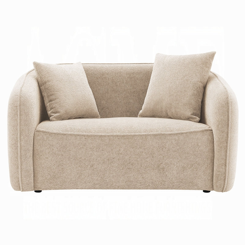 Causeuse Choe avec 2 coussins, Beige
