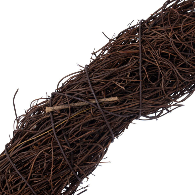 Vickerman 18"W Circular Twig Wreath. Made of natural twigs.