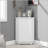 Bathroom Cabinet Triangle Corner Storage with Adjustable Shelf, Modern MDF Board for Efficient Space Utilization