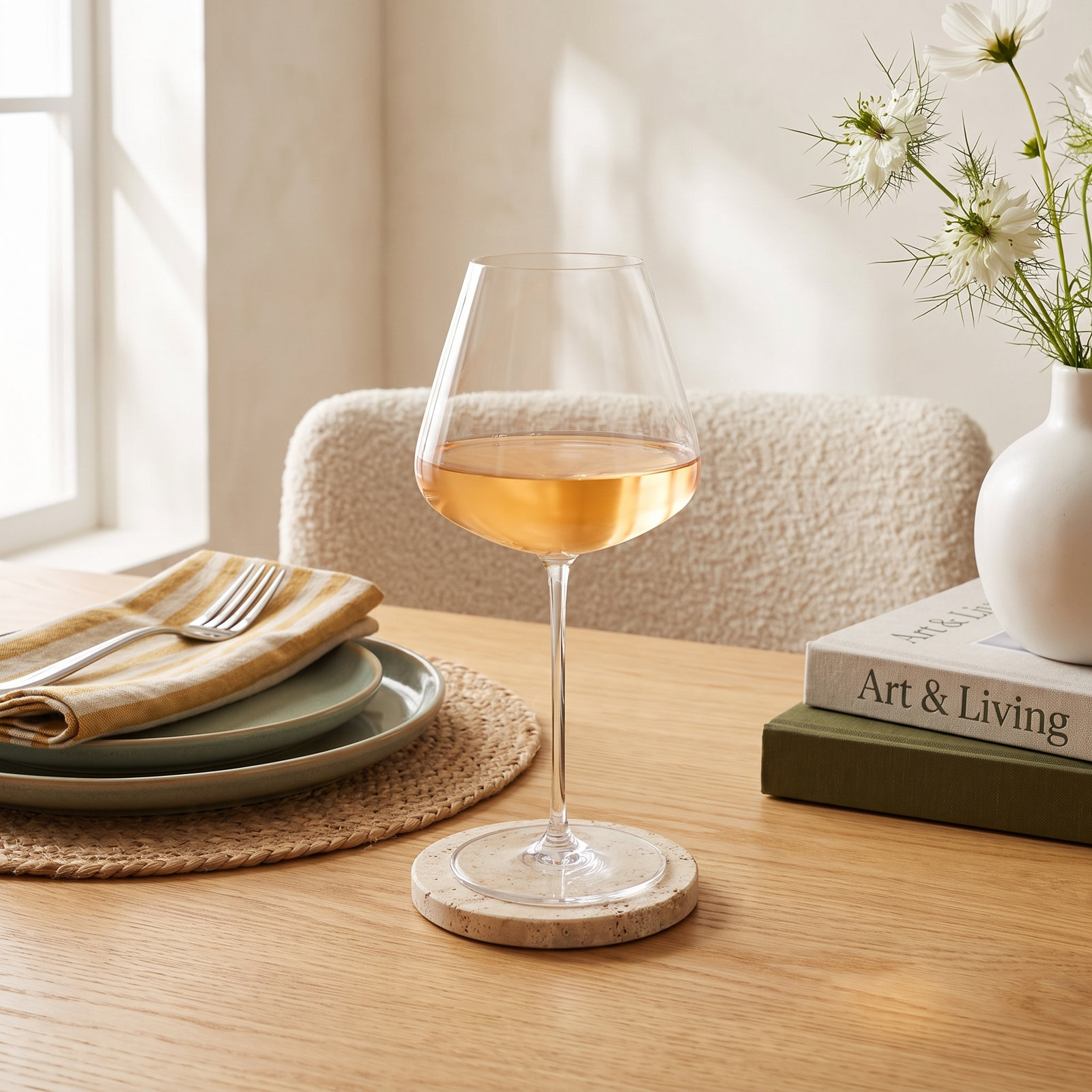 Stem Zero Handmade Crystal Wine Glass, Medium
