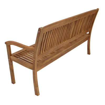 Fairbury Solid Wood Acacia Outdoor Bench