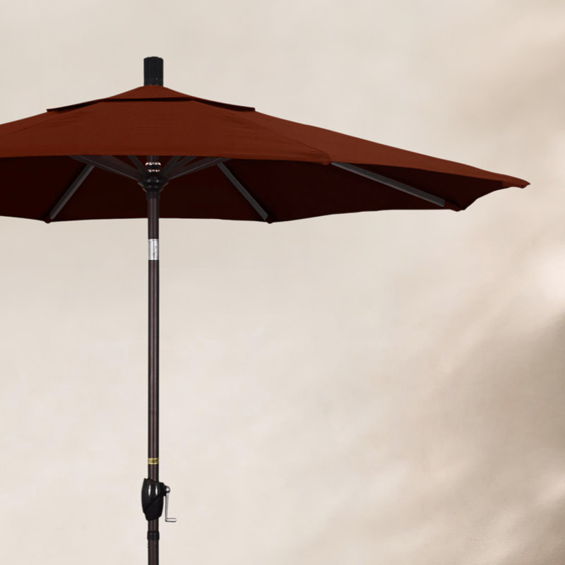 Parasol de marché 7,5', Toile Brick Performance, Bronze, Pacifique