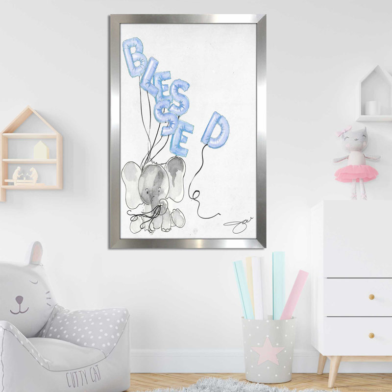 So So Blessed (Vertical) par By Jodi - impression, H 49,5 po x l 33,5 po x P 1 po, Encadrement argenté