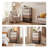 5-Drawer Fabric Dresser Tower with Steel Frame for Hallway,wood-1384560173