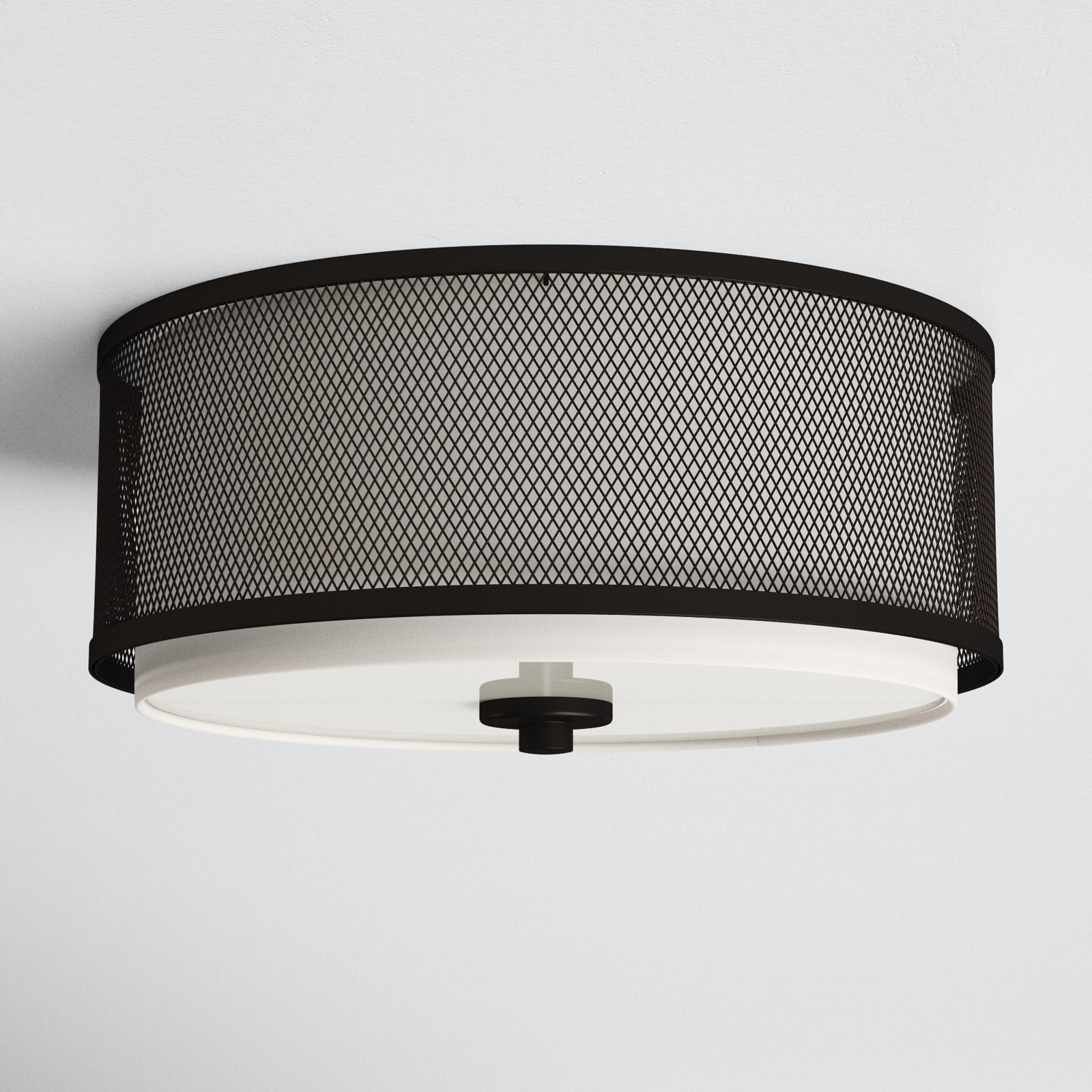 Penn 3 -Light 14.75" Flush Mount, Oil Rubbed Bronze