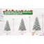 Arbre de Noël enneigé 6 pi avec 1100 pointes, arbre à charnières enneigé réaliste PE + PVC avec support en métal, arbre de Noël artificiel complet pour la décoration des Fêtes-479815459