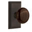 Studio Plate with Brown Porcelain Door Knob-1306279473