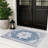 Machine Washable Non-Slip Blue Oriental Area Rug-1222549959