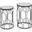 Mel Glass Top Frame Nesting Tables