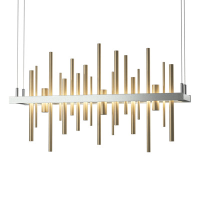 Luminaire suspendu linéaire à 1 lumière DEL pour ilot de cuisine Cityscape