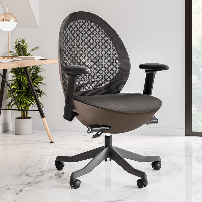 Chaise de travail en filet Lunar, Marron