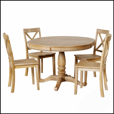 Ensemble de table de salle à manger à hauteur de comptoir Farmhouse avec 4 chaises, pour les familles nombreuses et les cuisines élégantes