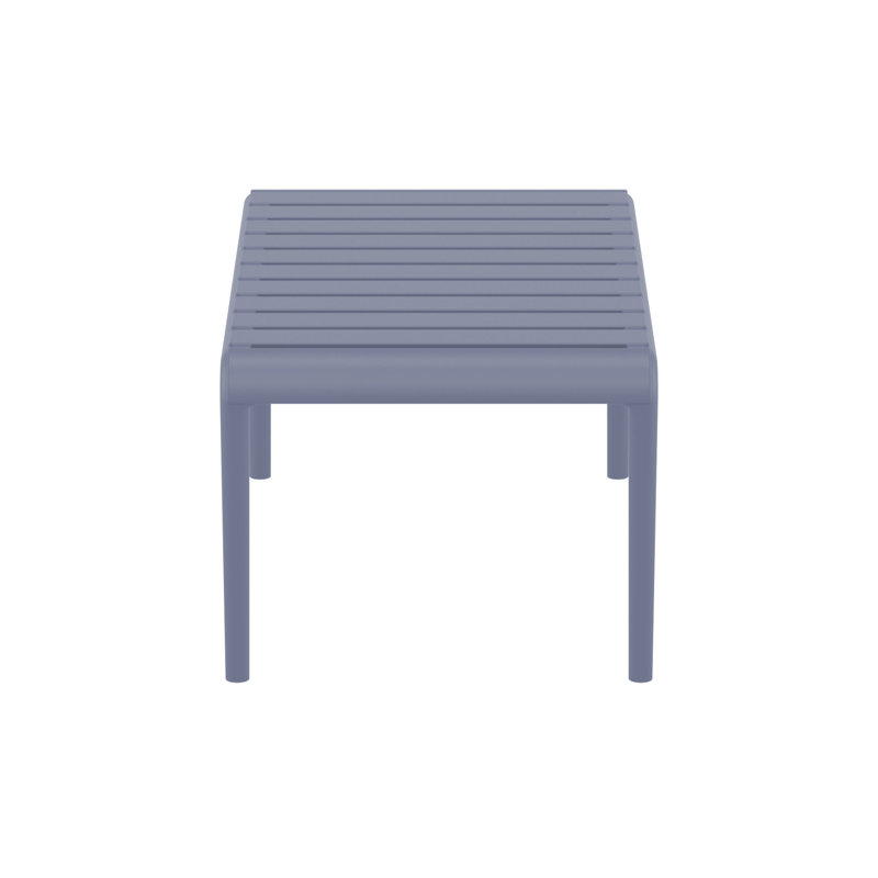 Ruta Paris 46" Outdoor Coffee Table, Dark Gray