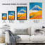 Mount Fuji Japan Blue Volcano Wall Art Print