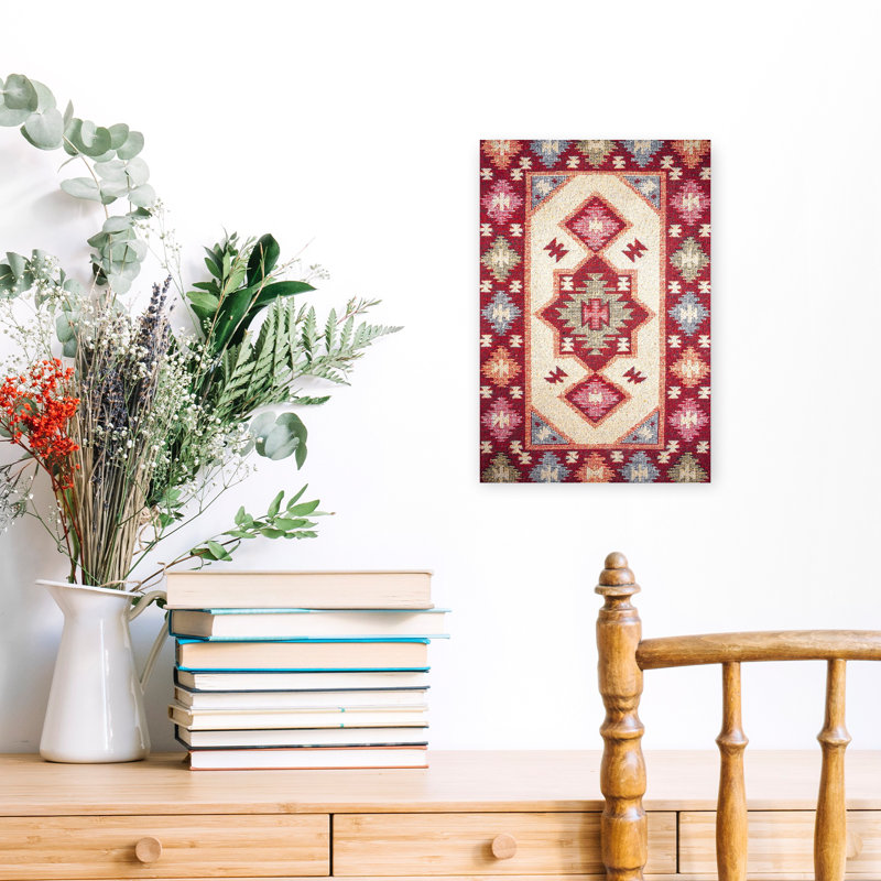 Woven Carpet Abstract Contemporary Wall Art, 18" H x 12" W