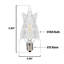 Ampoule DEL à filament transparent à intensité variable de 0,6 watts Westinghouse Lighting (7 watts), base candélabre, paquet de 4-111650558