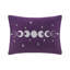 Ensemble de literie en velours luxueux, polyester mauve, décoration de chambre contemporaine