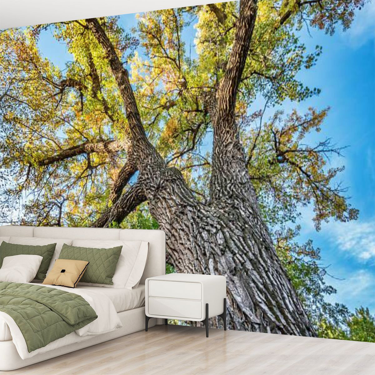 Millwood Pines Peel and Stick Canvas Wallpaper Wall Mural giant ...