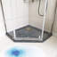 34,75 po X 72 po sans cadre porte de douche pivotante sans cadre en chrome-118661375