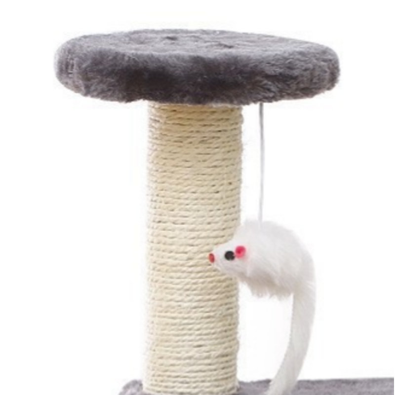 Structure d'escalade pour chat, poteaux à griffer en sisal intégrés, arbre à chat, jouet pour chat, arbre à chat