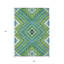 Tapis lavable intérieur / extérieur vert lime et ivoire 3 pi x 5 pi HomeRoots