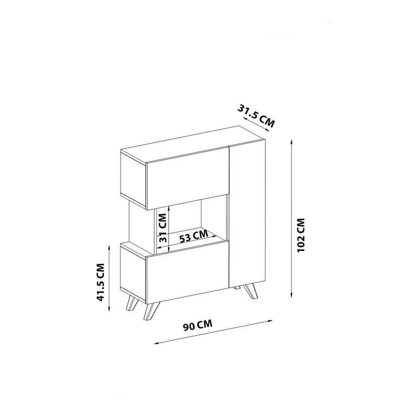 102cm Kitchen Pantry
